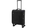 Esmara black cabin case with an extended handle and four spinner wheels.