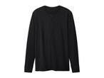 Black long-sleeved crew neck shirt