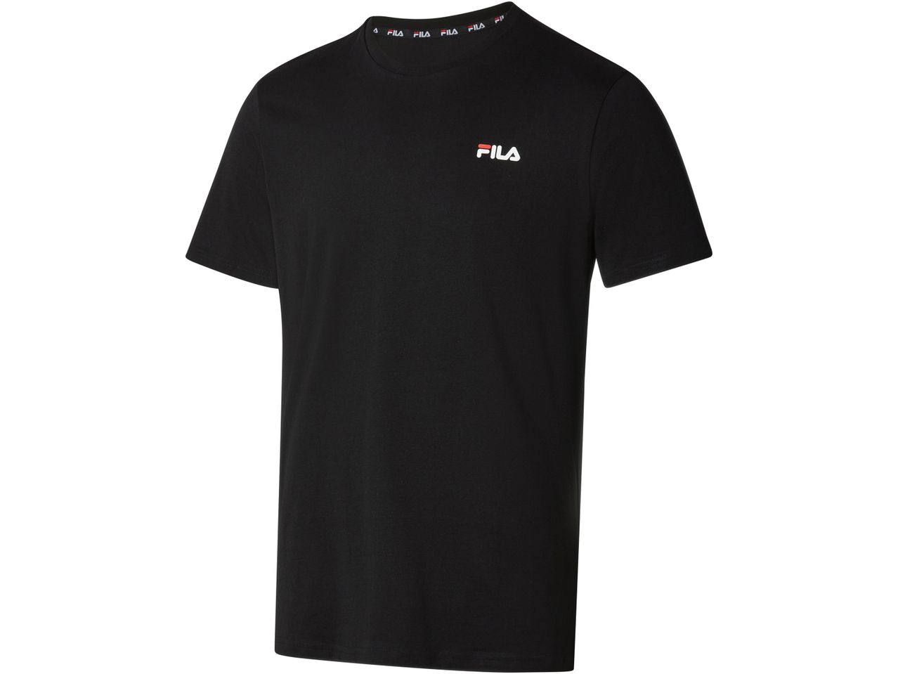 Black Fila men's t-shirt with small logo.