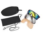 CRIVIT cycling sunglasses with interchangeable lenses and carrying cases.