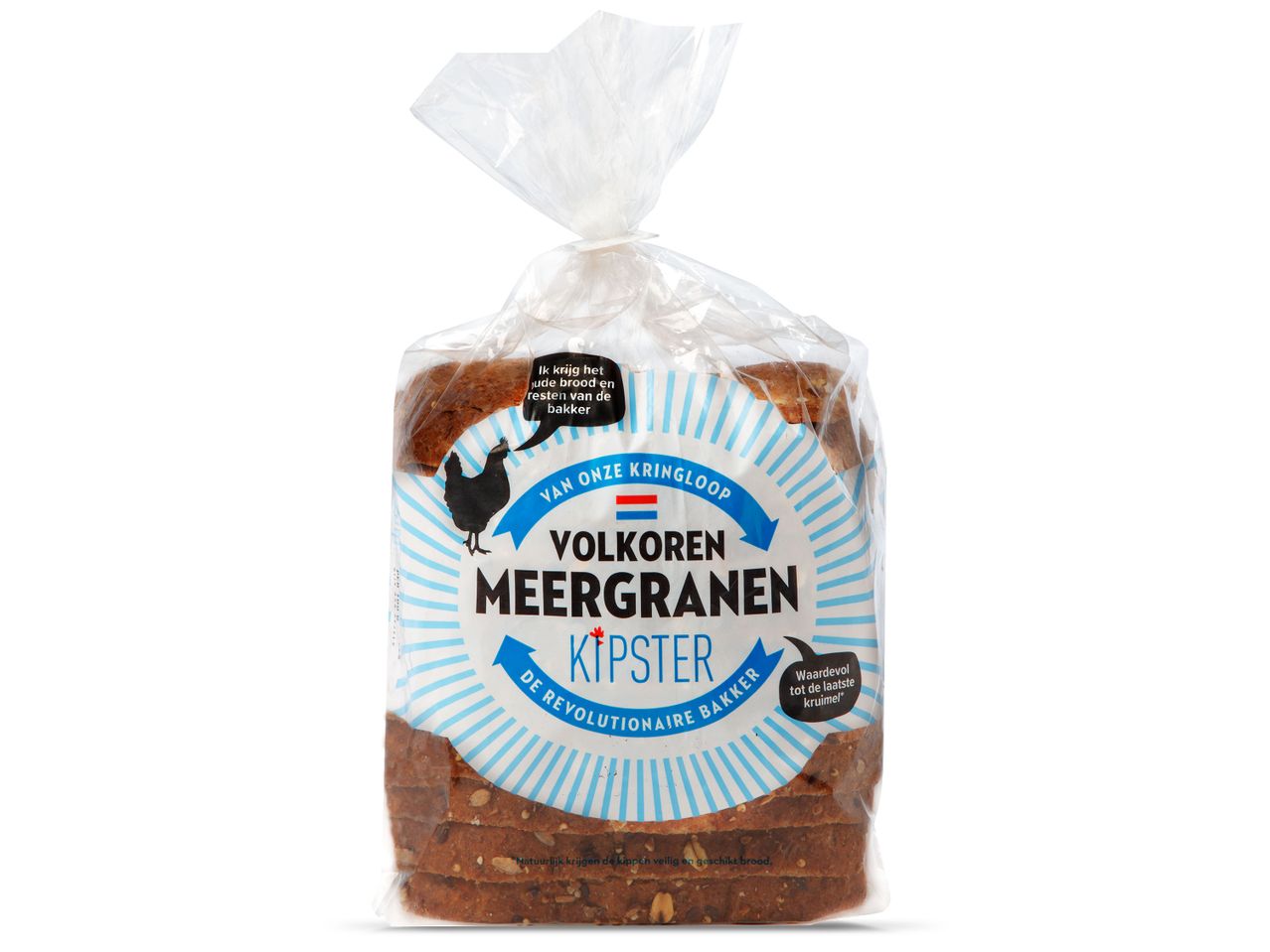 Kipster meergranenbrood: verpakking broden.