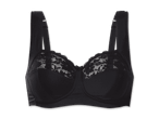 Schwarzer Damen-BH mit Spitzenbesatz