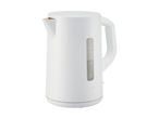 A white SilverCrest electric kettle with a water level indicator.