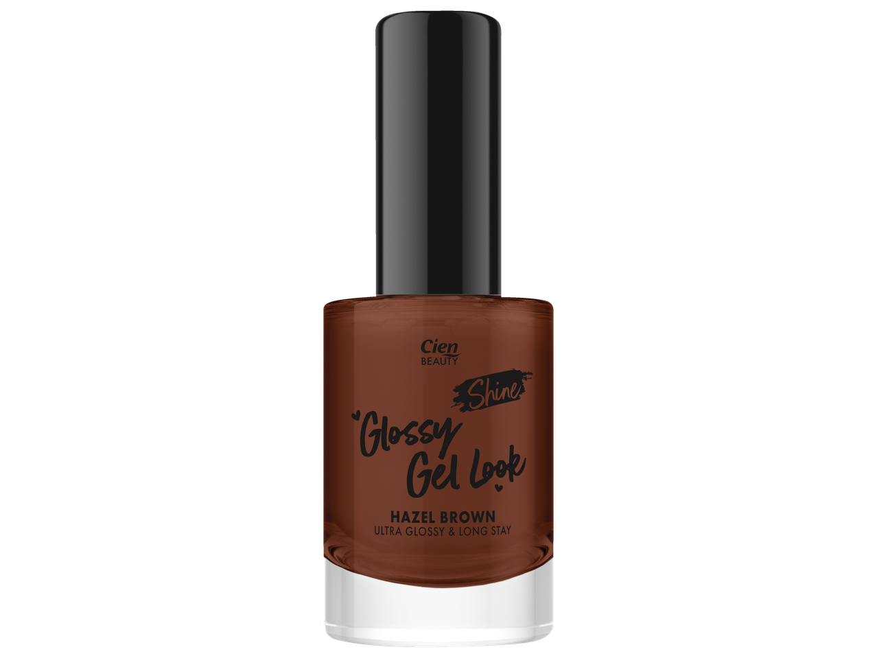 Oje Cien Beauty, Hazel Brown, aspect gel lucios.