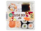 Select & Go sushi doboz: maki, lazac és garnéla.