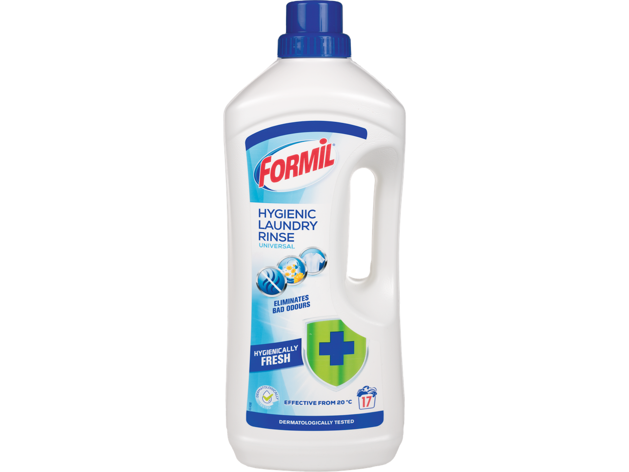 FORMIL Balsam igienizant pentru rufe, Universal, elimină mirosurile neplăcute, testat dermatologic, eficient de la 20°C.