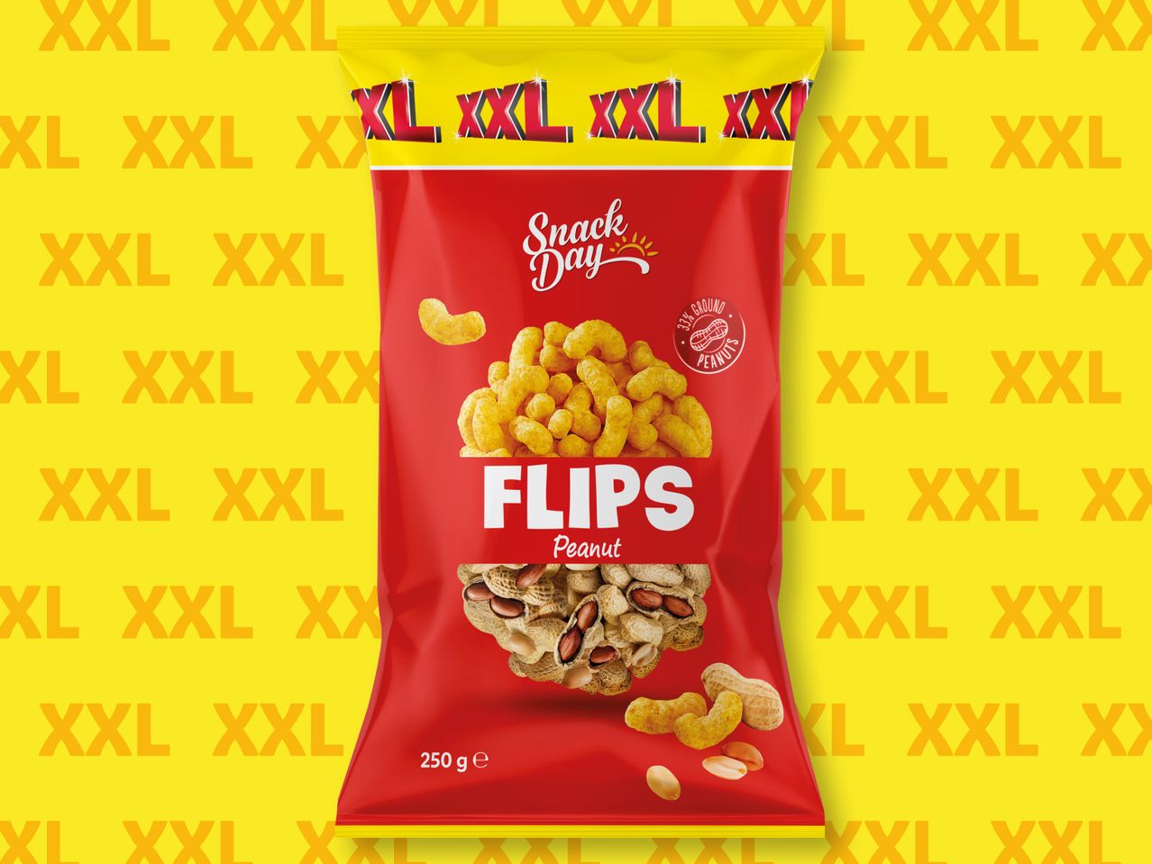 Пакетче с фъстъчени чипсове FLIPS от Snack Day.