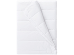 Soft white quilted comforter.
