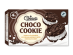 Chokolade cookie is sandwich med vaniljesmag og chokoladestykker, 4 stk.