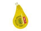 A yellow Tipp-Ex EasyCorrect correction tape dispenser.