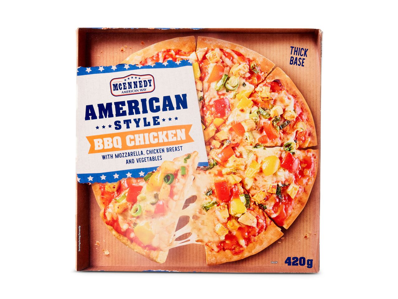 Ga naar volledige schermweergave: Amerikaanse pizza BBQ-chicken - afbeelding 1