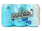 Zes blikjes alcoholvrije Koradaat Wit 0,0% bier.