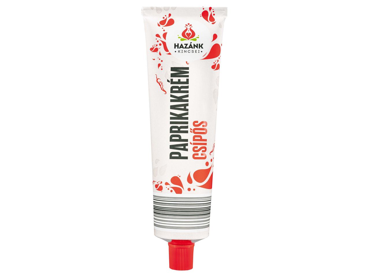 Hazánk Kincssei Paprika Krém Csípős: csípős paprikakrém tubusban.