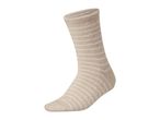 Beige striped sock