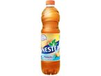 Бутилка студен чай Nestea с вкус на праскова.