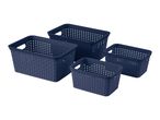 W5 Navy Storage Basket Set - Set of 4