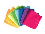 Panos de microfibra coloridos do arco-íris para limpeza