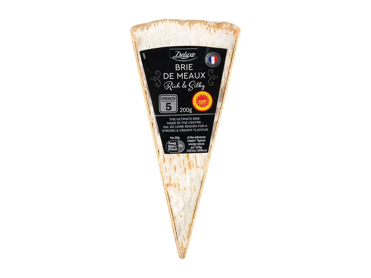 Deluxe Brie de Meaux cheese: rich and creamy.