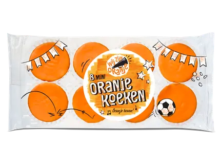 Oranje mini cakejes
