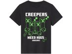 Maglietta nera Minecraft con stampa di creeper che hanno bisogno di abbracci.