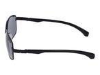 Black sunglasses with dark lenses, side view