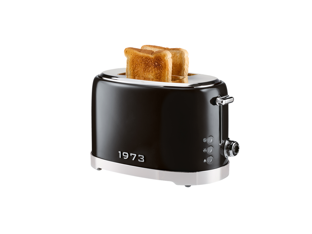 Must Silvercresti röster kahe röstsaia viiluga, mille küljel on '1973'.