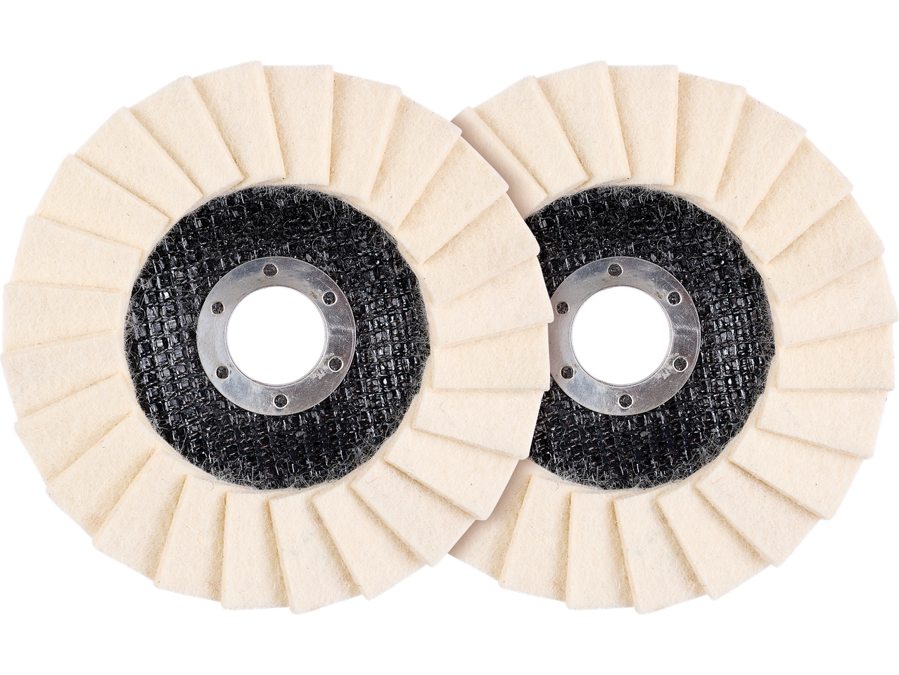 Δύο δίσκοι στίλβωσης Parkside® για γωνιακό τροχό.