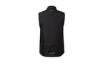 Black sleeveless sports vest with a high collar and reflective details on the back.