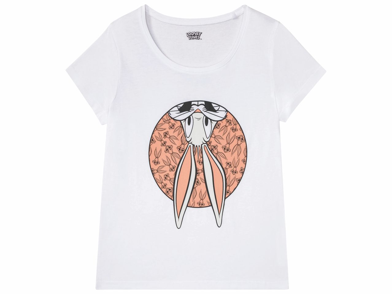 T-shirt blanc pour fille avec Bugs Bunny de Looney Tunes.