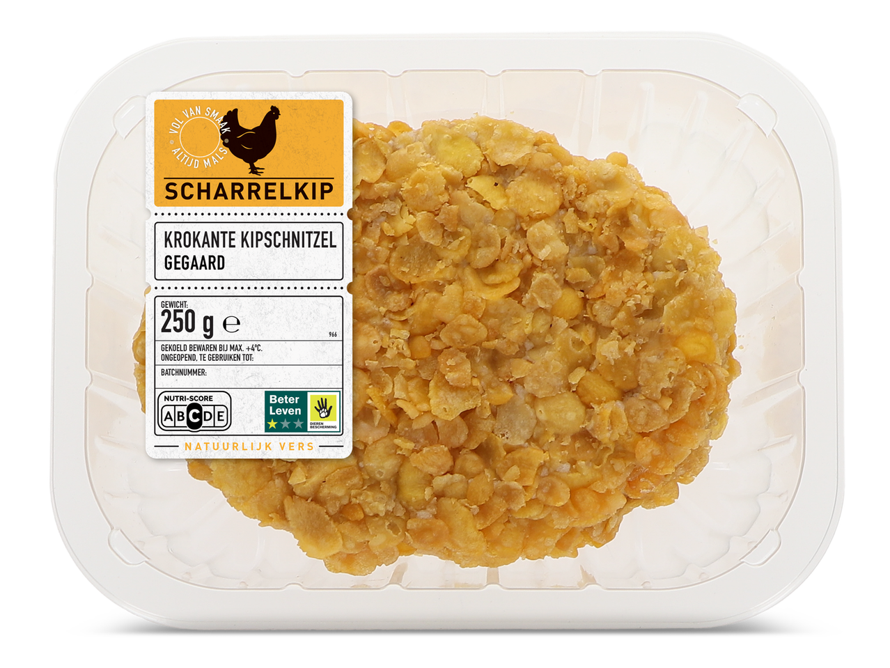 Krokante kipschnitzel gegaard, 250 g