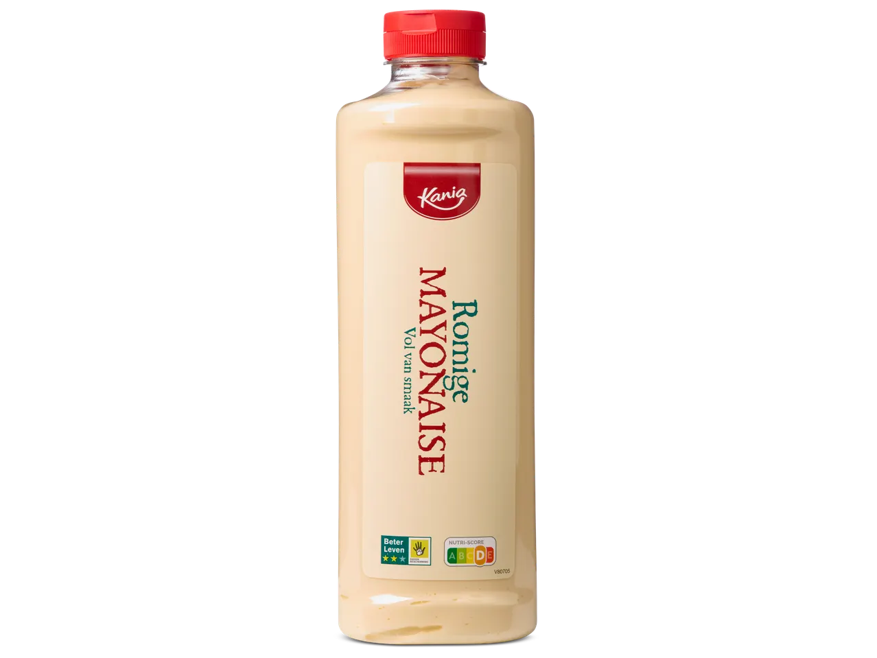 Kania Romige Mayonaise in een knijpfles met Beter Leven en Nutri-Score D.