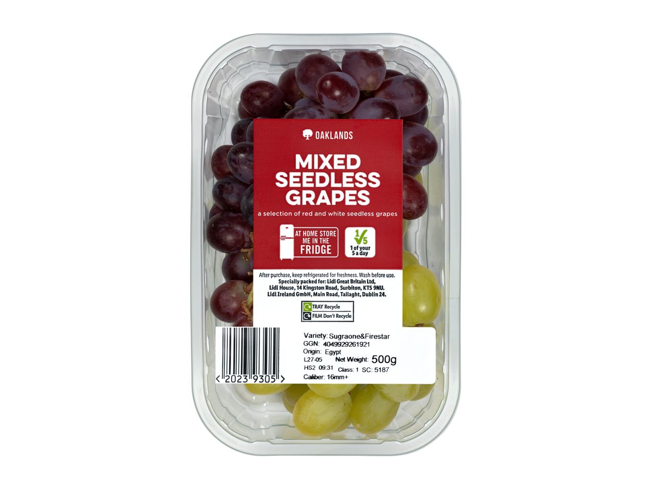 Go to full screen view: Oaklands Mixed Seedless Grapes - Image 1