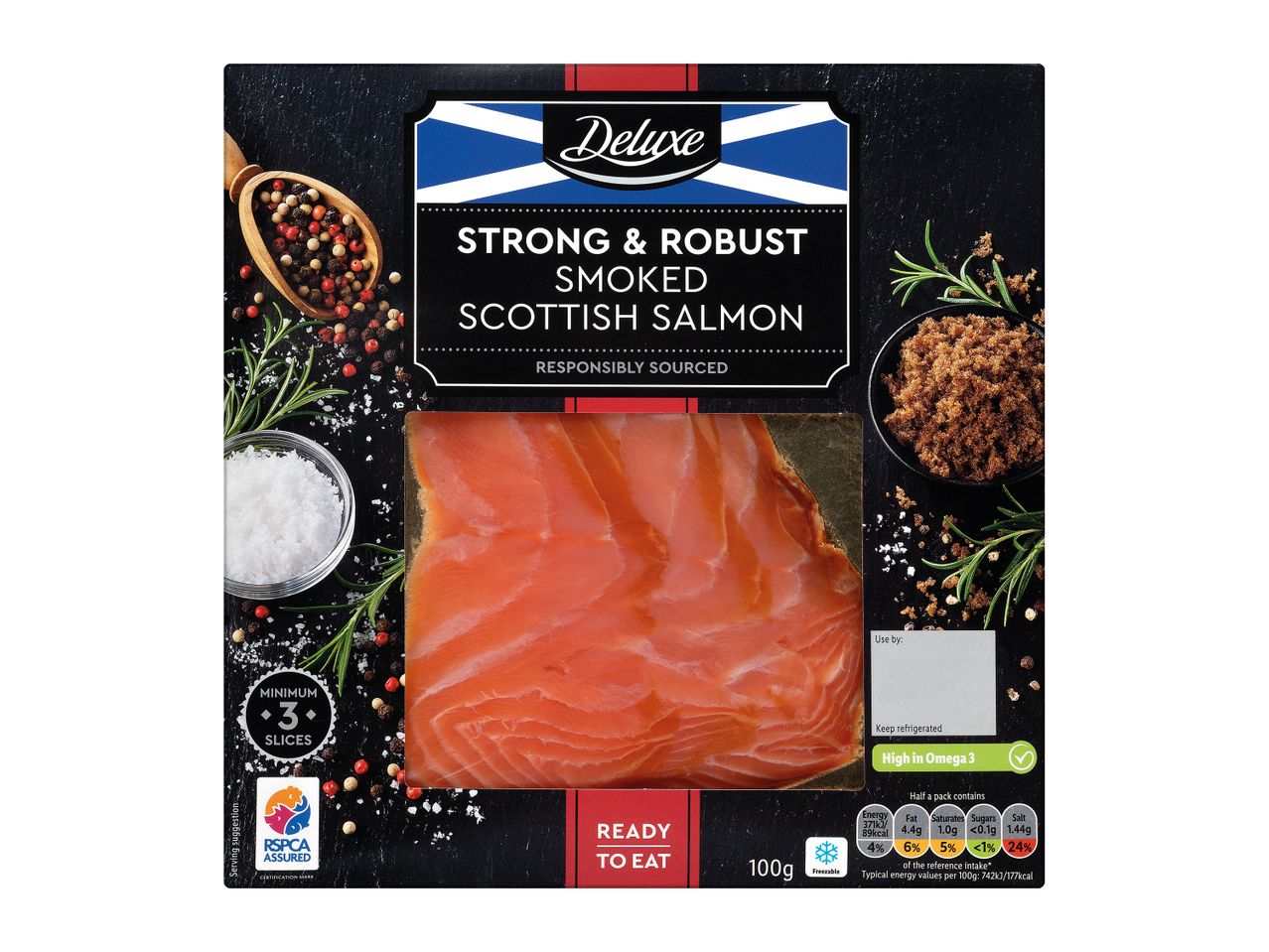 Go to full screen view: Deluxe Smoked Scottish Salmon - Image 1