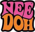 Logo „Nee Doh“ in Pink und Orange.