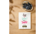 Cântar de bucătărie SilverCrest cu textul 'Life is short, make it sweet'.