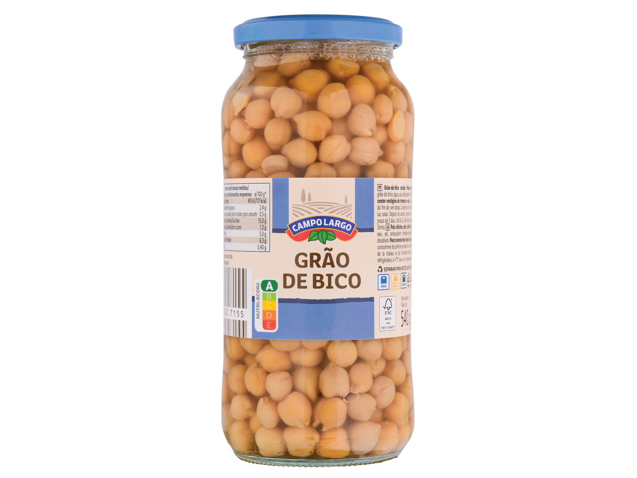 Grão de Bico Cozido