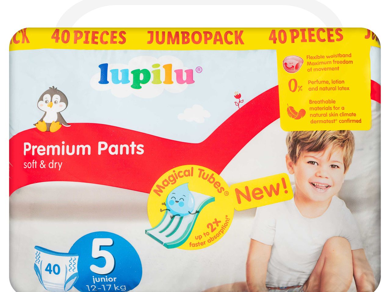 Lupilu Premium Pants pelenkák, 40 darabos jumbo csomag.