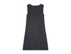 A dark gray sleeveless school dress.