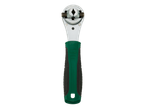 Гаечен ключ с тресчотка със зелена и черна дръжка