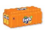 En orange Fanta-pakke med 18 flasker à 250 ml.