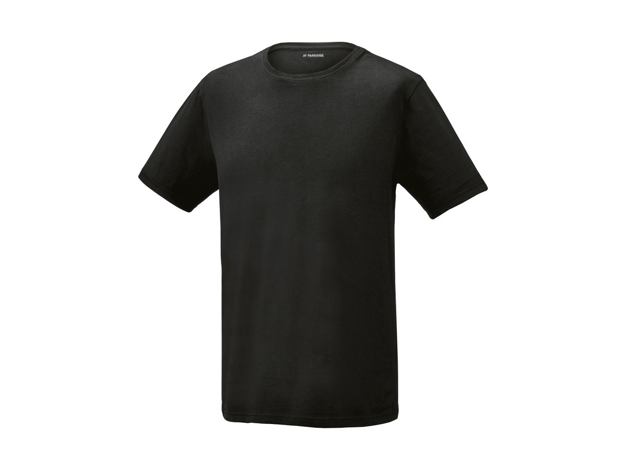 A black Parkside t-shirt is shown on a white background.