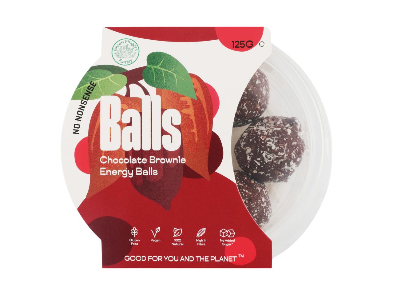 Green Fingers Family Balls Chocolate Brownie Energy Balls (125g)