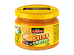 Pot de sauce El Tequito Salsa Cheese Dip avec une chips tortilla, 330ml.