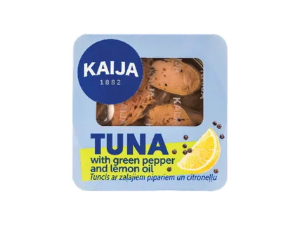 Lidl – akcija / nuolaida: Tunas su žaliaisiais pipirais ir citrinomis arba savo sultyse