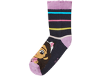 Gabbys Dollhouse kojinė su spalvingomis juostelėmis ir animacinio filmo personažu