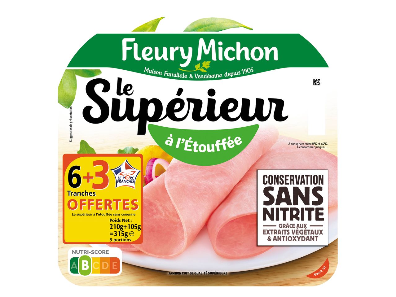 Fleury Michon jambon « Le Supérieur à l’étouffée »