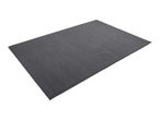 Dark gray rectangular floor mat with a textured surface.