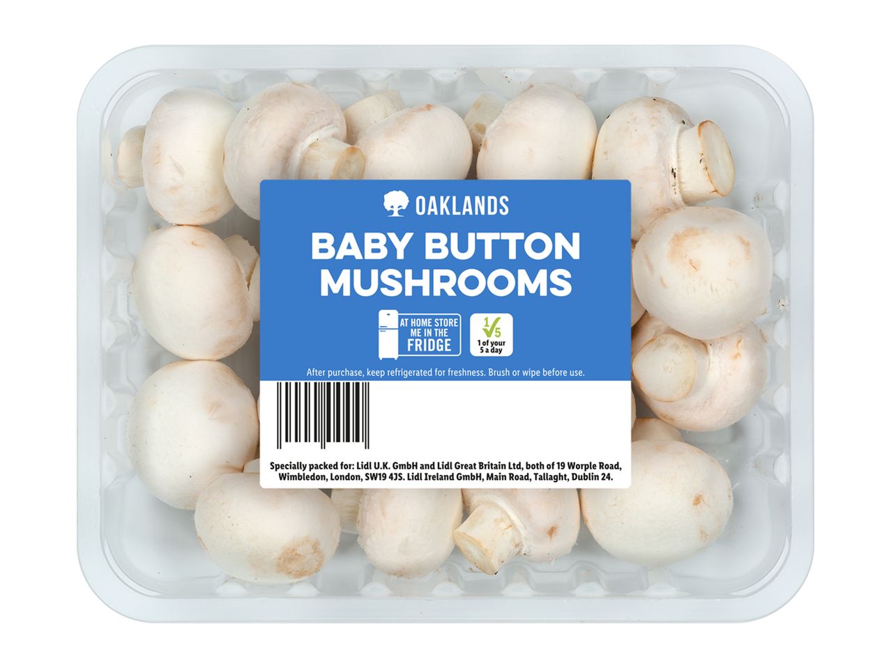 Go to full screen view: Oaklands Baby Button Mushrooms - Image 2