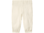 LUPILU krem hlače od muslina s elastičnim strukom i gležnjevima.