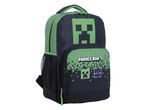 Minecraft hátizsák, zöld és fekete színben, Creeper mintával.